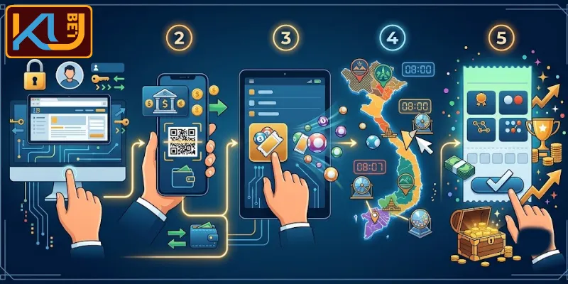 Các bước tham gia  lô đề 1 ăn 99 KUBET