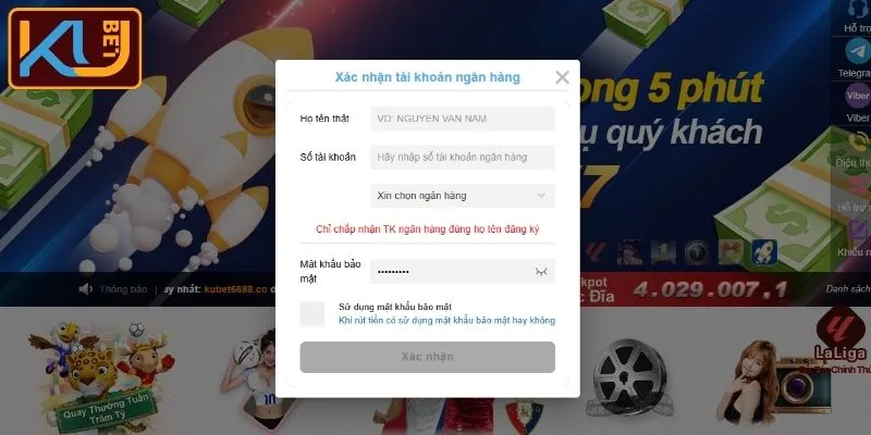 Cung cấp tài khoản ngân hàng cá nhân chính chủ