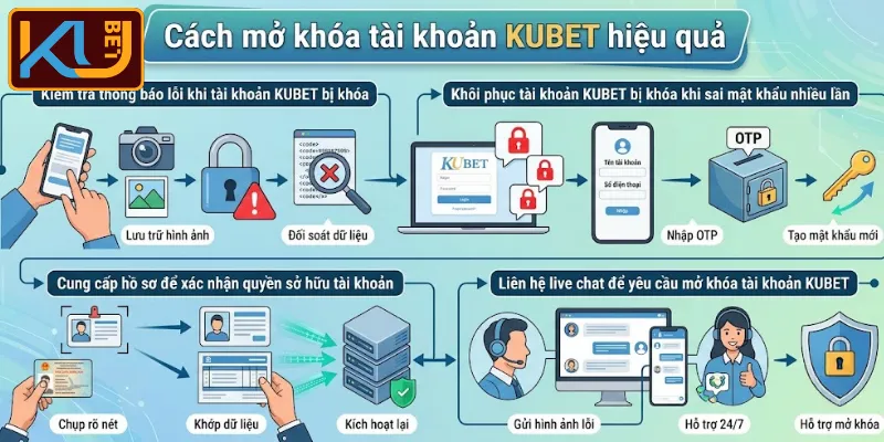 Hướng dẫn khôi phục tài khoản KUBET bị khóa