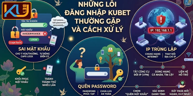 Lỗi truy cập KUBET phổ biến cùng cách xử lý